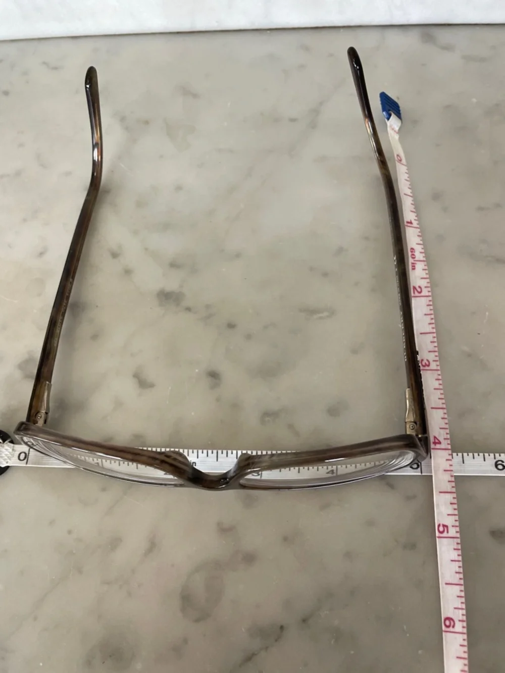 BURBERRY Havana Brown Tortoiseshell Rectangular RX Glasses